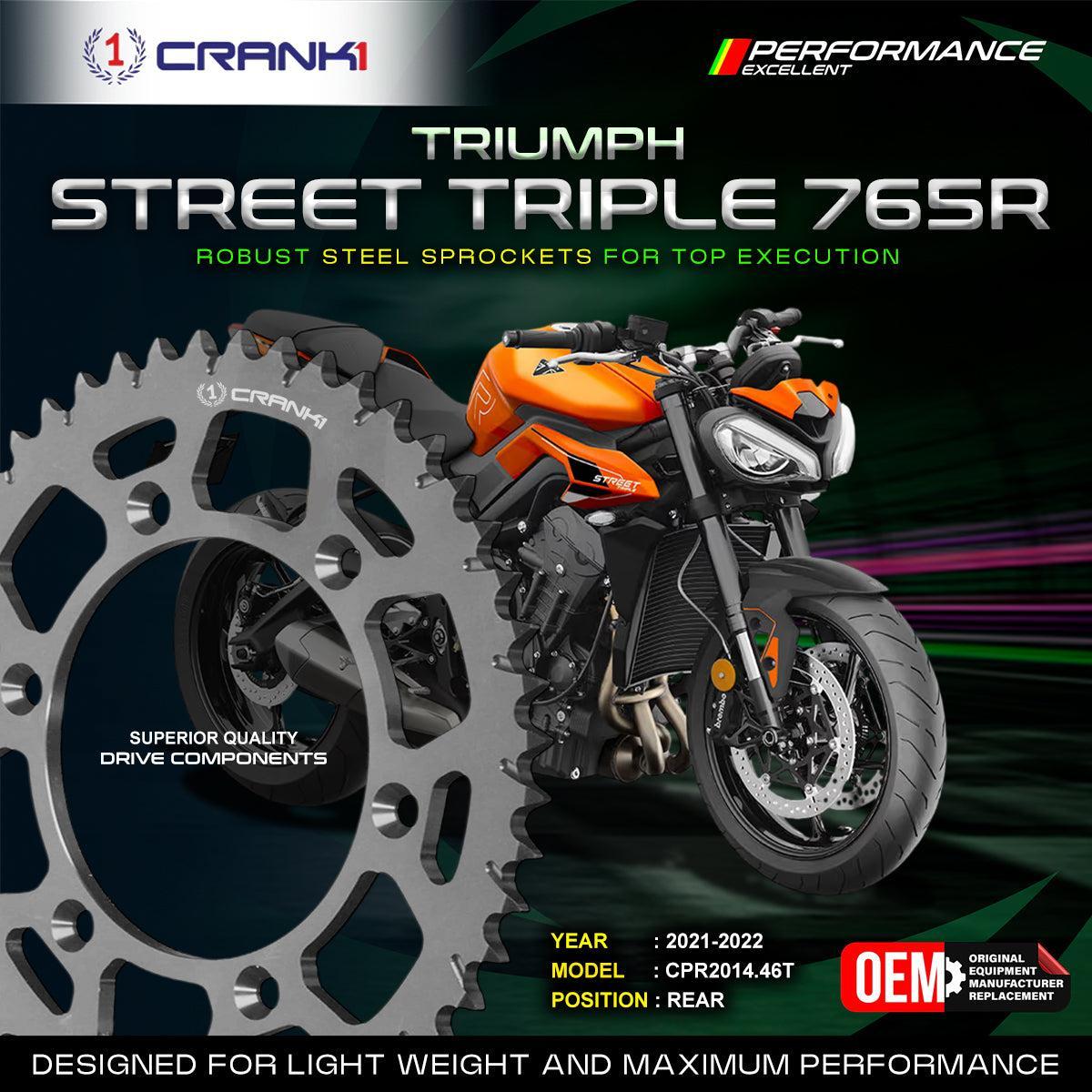 Sprocket For Triumph Street Triple 765R (2021-2022) - Rear - CPR2014.46T