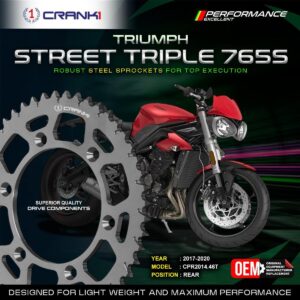 Sprocket For Triumph Street Triple 765S (2017-2020) - Rear - CPR2014.46T