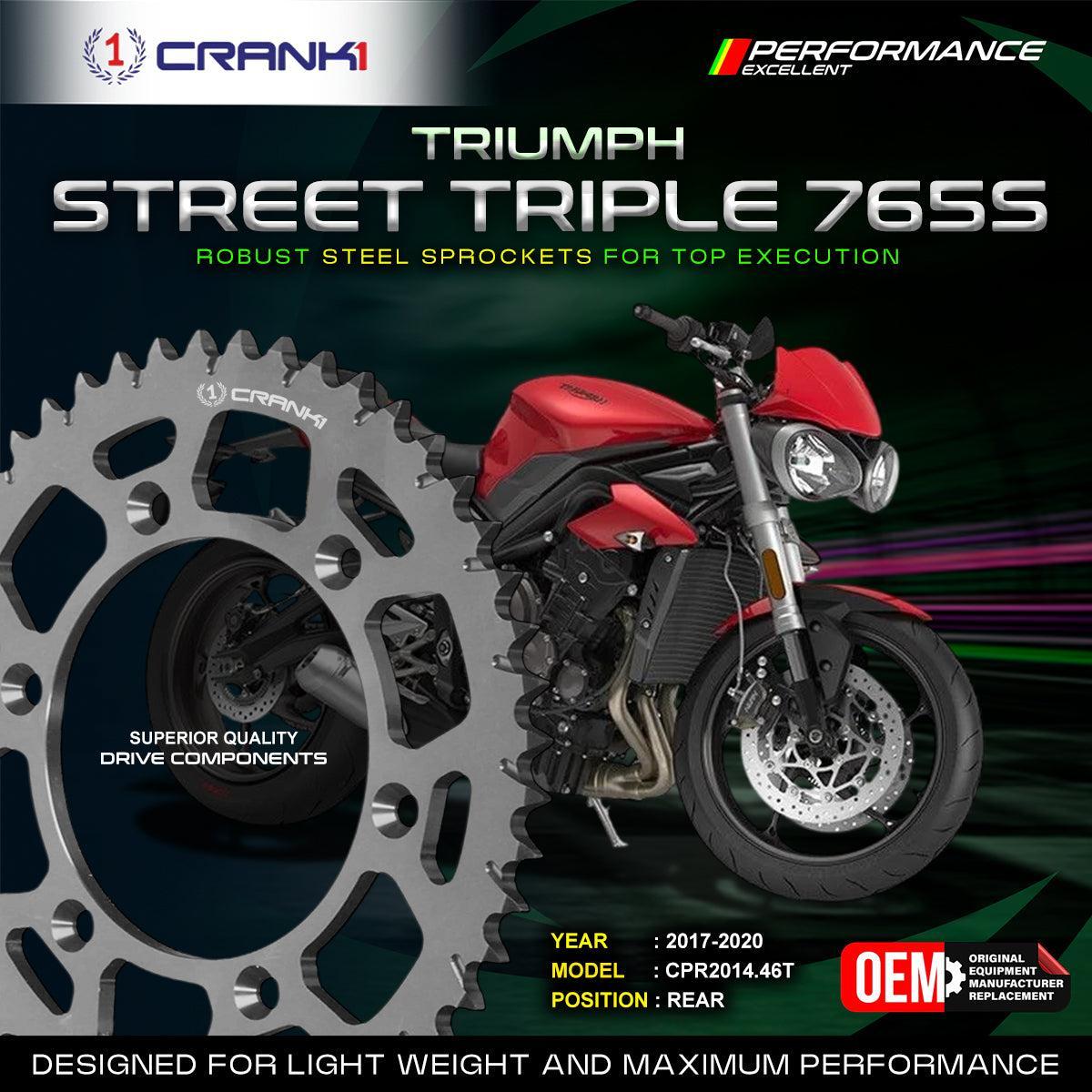 Sprocket For Triumph Street Triple 765S (2017-2020) - Rear - CPR2014.46T