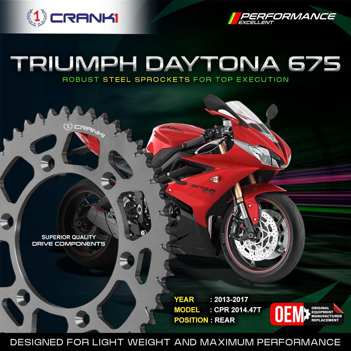 Sprocket For Triumph Daytona 675 (2013-2017) - Rear - CPR2014.47T