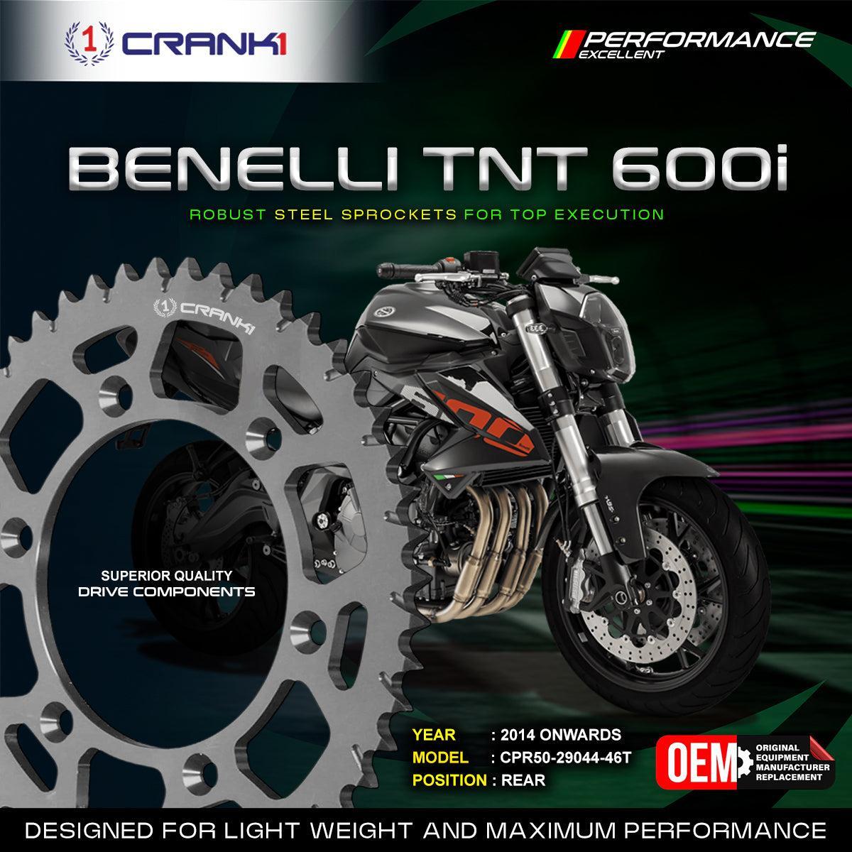 Sprocket For Benelli TNT 600i (2014 Onwards) - Rear - CPR50-29044-46T
