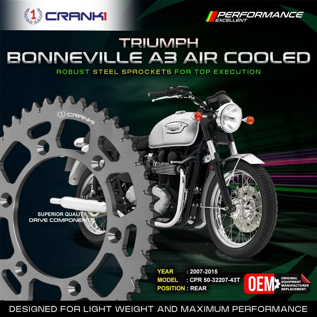 Sprocket For Triumph Bonneville A3 Air Cooled (2007-2015) - Rear - CPR50-32207-43T