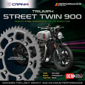 Sprocket For Triumph Street Twin 900 (2019-2022) - Rear - CPR32242-41T