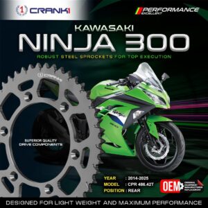 Sprocket For Kawasaki Ninja 300 (2014-2025) - Rear - CPR486.42T
