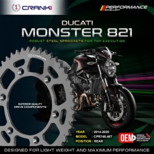 Sprocket For Ducati Monster 821 (2014-2020) - Rear - CPR746.46T
