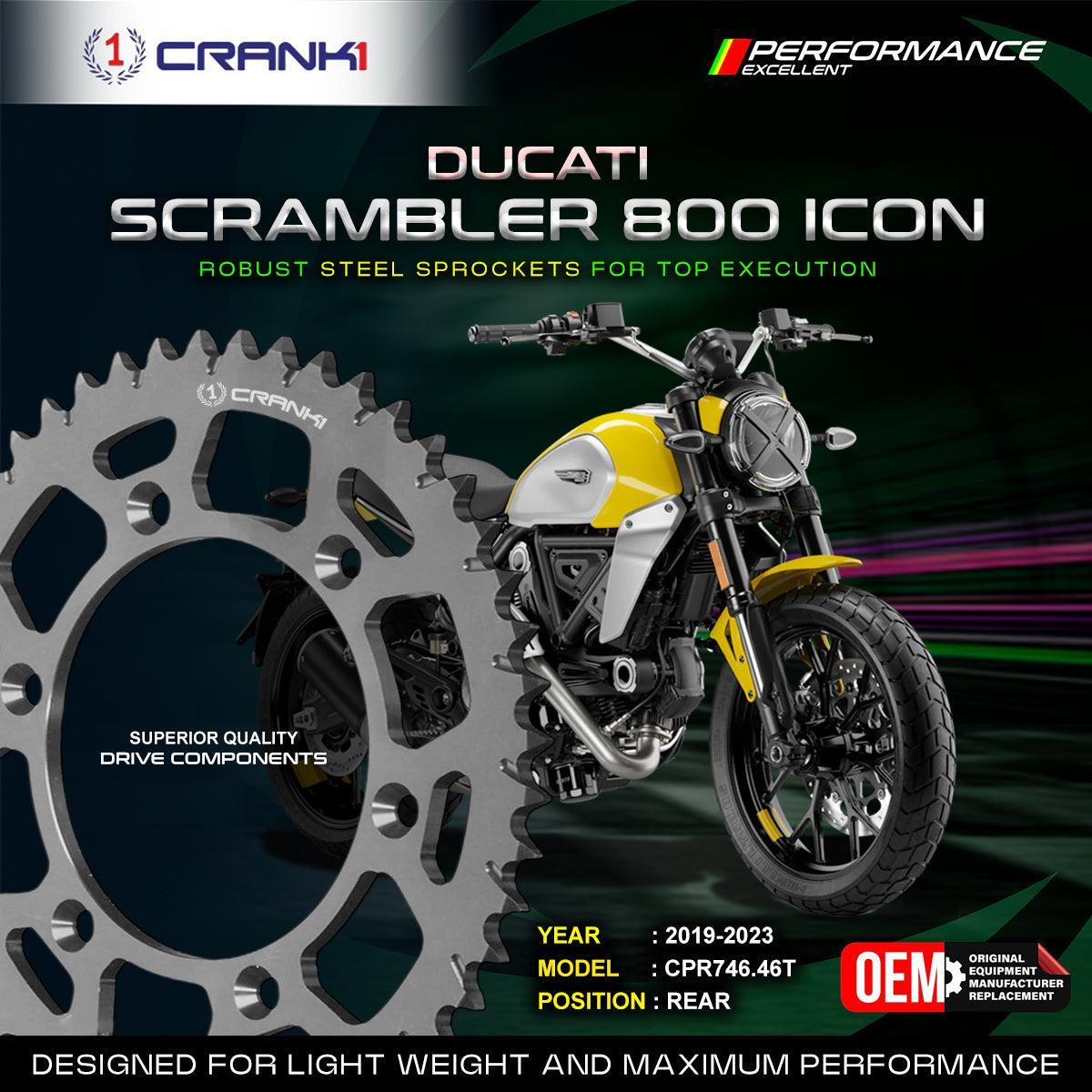 Sprocket For Ducati Scrambler 800 Icon (2019-2023) - Rear - CPR746.46T