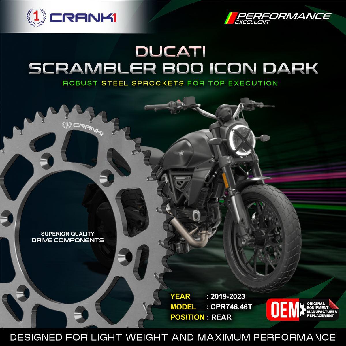Sprocket For Ducati Scrambler 800 Icon Dark (2019-2023) - Rear - CPR746.46T