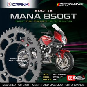 Sprocket For Aprilia Mana 850 GT (2007 Onwards) - Rear - CPR752.43T