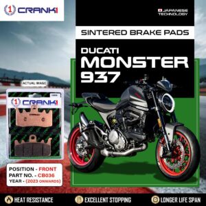 Sintered Brake Pads For Ducati Monster 937 (2023 Onwards) - Front - CB036 - 2 Sets