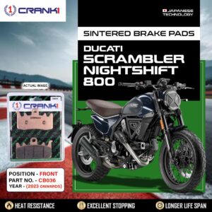 Sintered Brake Pads For Ducati Scrambler Nightshift 800 (2023 Onwards) - Front - CB036 - 2 Sets