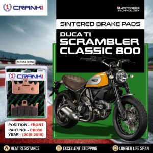 Sintered Brake Pads For Ducati Scrambler Classic 800	(2015-2018) - Front - CB036 - 2 Sets