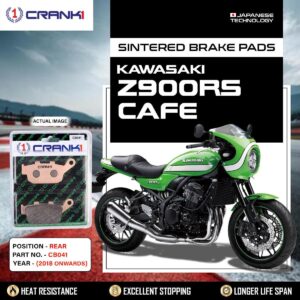 Sintered Brake Pads For Kawasaki Z900RS Cafe (2018 Onwards) - Rear - CB041 - 1 Set