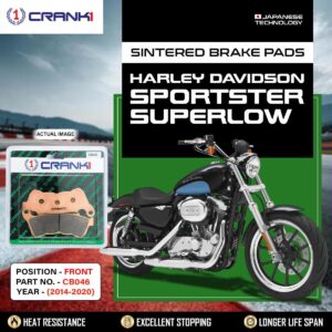 Sintered Brake Pads For Harley Davidson SportsterŒæSuperLow (2014-2020) - Front - CB046 - 1 Set