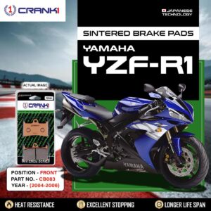 Sintered Brake Pads For Yamaha YZF-R1 (2004-2006) - Front - CB083 - 2 Sets