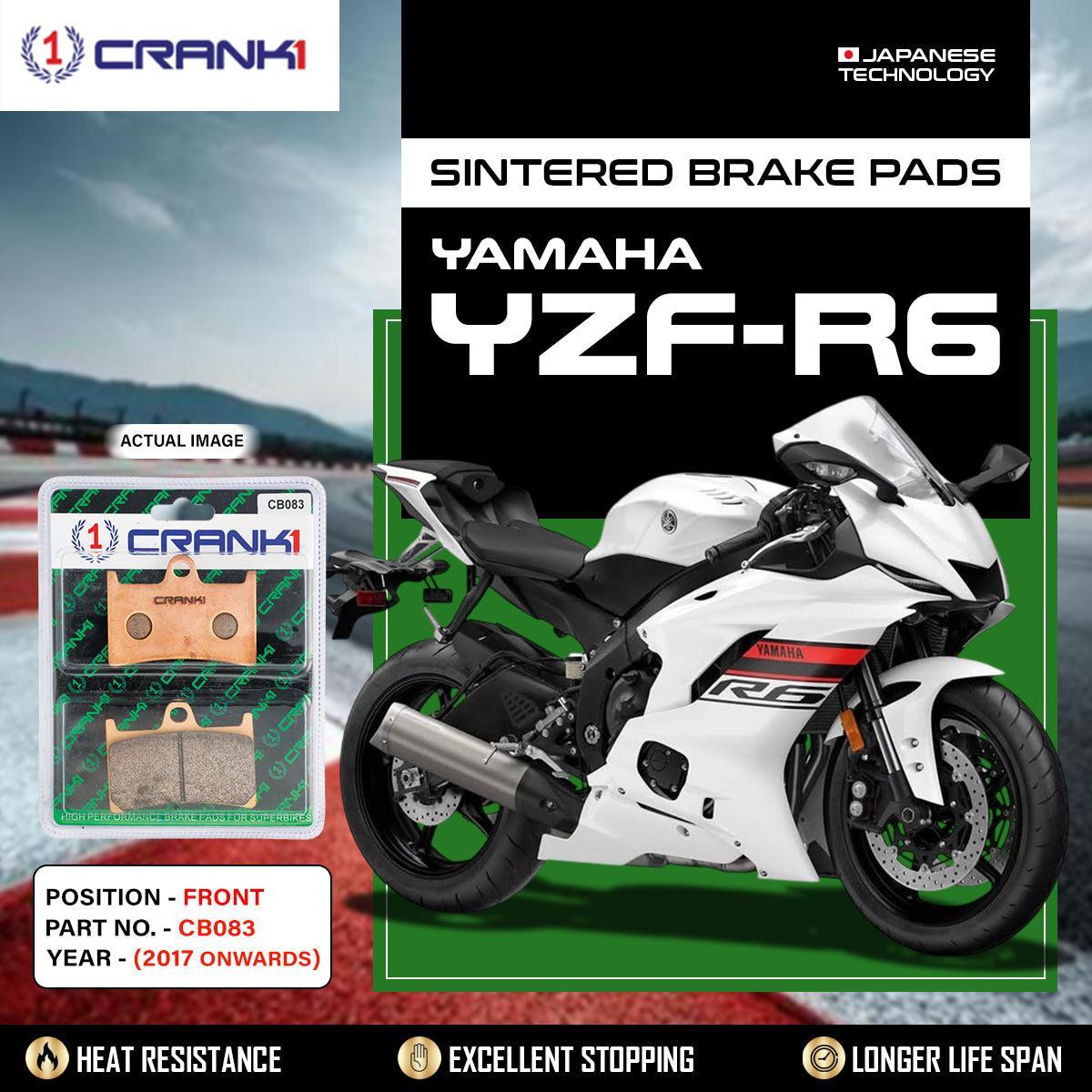 Sintered Brake Pads For Yamaha YZF-R6 (2017 Onwards) - Front - CB083 - 2 Sets