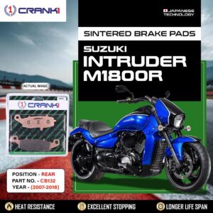 Sintered Brake Pads For Suzuki Intruder M1800R (2007-2018) - Rear - CB132 - 1 Set