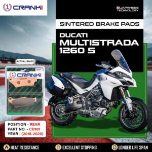 Sintered Brake Pads For Ducati Multistrada 1260 S (2018-2020) - Rear - CB181 - 1 Set