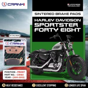 Sintered Brake Pads For Harley DavidsonŒæSportster Forty Eight (2011-2013) - Front - CB183 - 1 Set