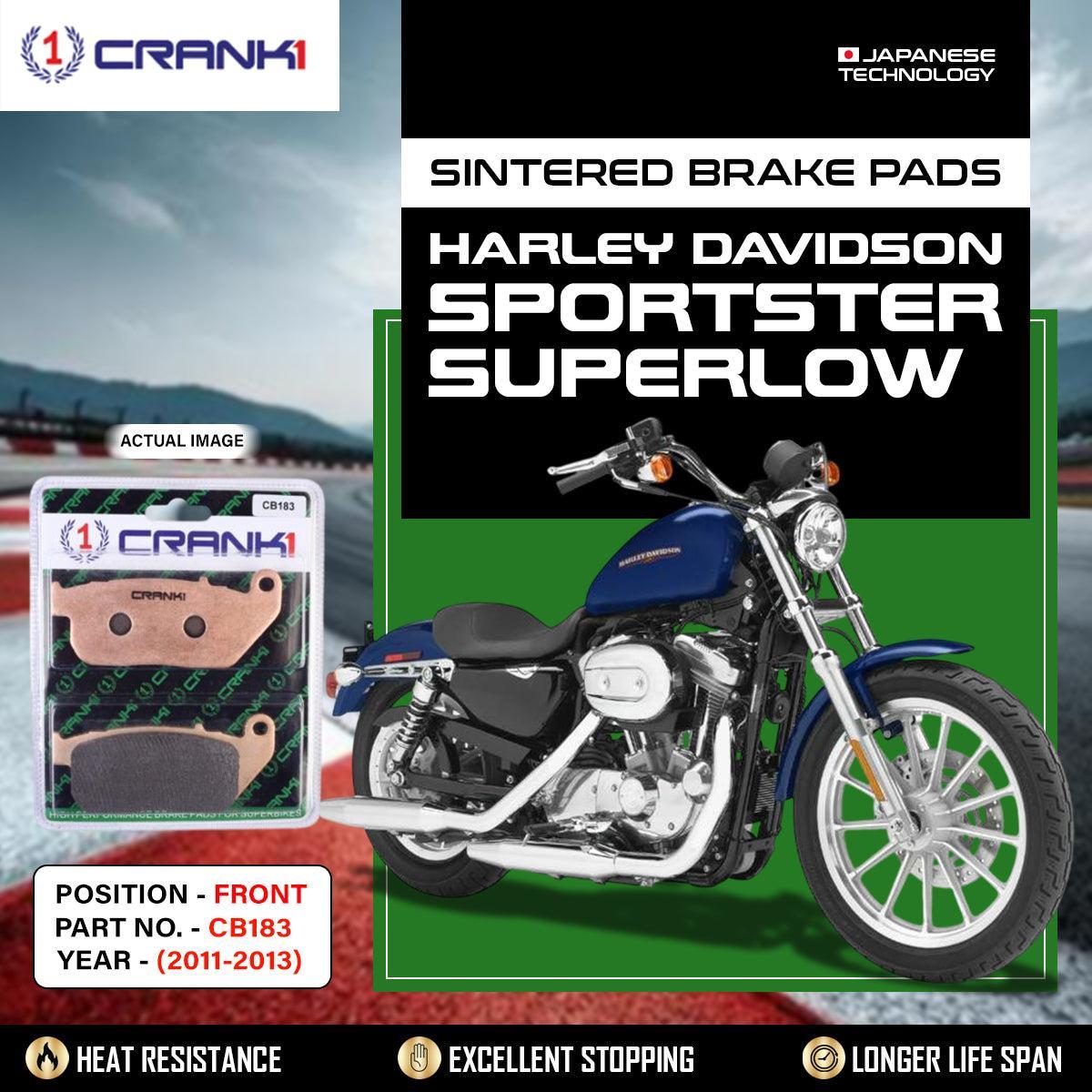Sintered Brake Pads For Harley DavidsonξSportster SuperLow (2011-2013) - Front - CB183 - 1 Set