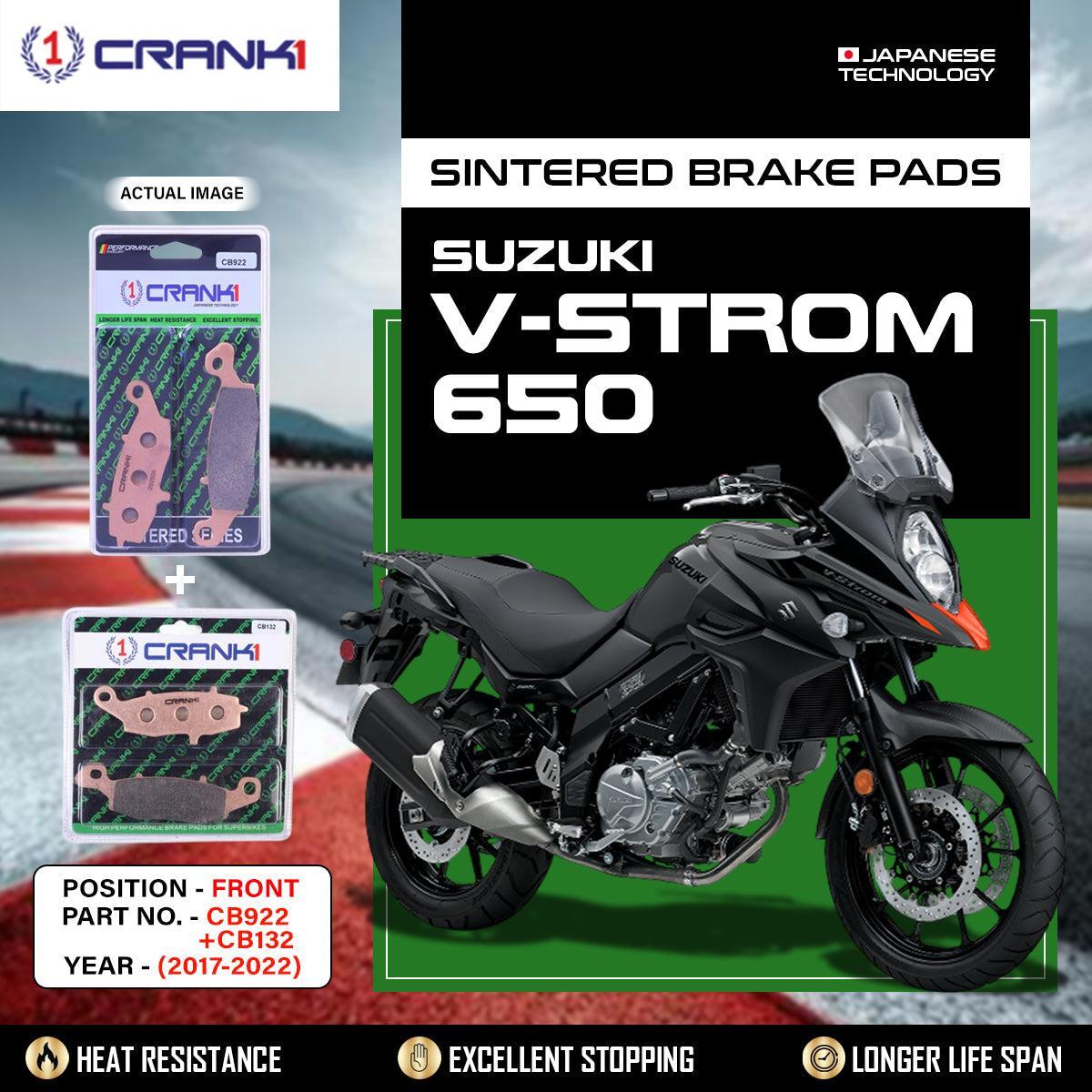 Sintered Brake Pads For Suzuki V-Strom 650 (2017-2022) - Front - CB922 + CB132 - 2 Sets
