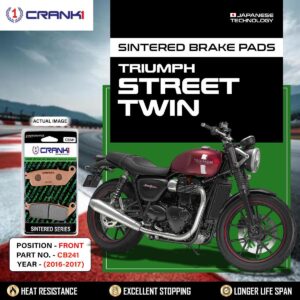Sintered Brake Pads For Triumph Street Twinξ(2016-2017) - Front - CB241 - 1 Set