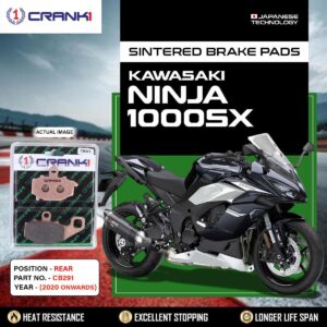 Sintered Brake Pads For Kawasaki Ninja 1000SX (2020 Onwards) - Rear - CB291 - 1 Set