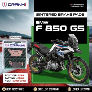 Sintered Brake Pads For BMW F 850 GS (2021-2023) - Rear - CB312 - 1 Set