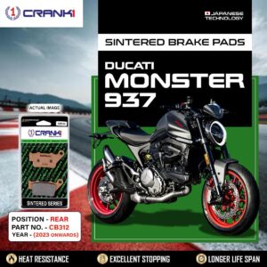 Sintered Brake Pads For Ducati Monster 937 (2023 Onwards) - Rear - CB312 - 1 Set