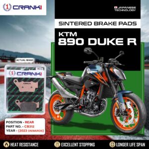 Sintered Brake Pads For KTM 890 Duke R (2023 Onwards) - Rear - CB312 - 1 Set