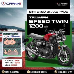 Sintered Brake Pads For Triumph Speed Twinξ1200 (2022) - Rear - CB412 - 1 Set