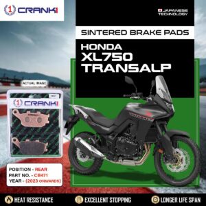 Sintered Brake Pads For Honda XL750 Transalp (2023 Onwards) - Rear - CB471 - 1 Set