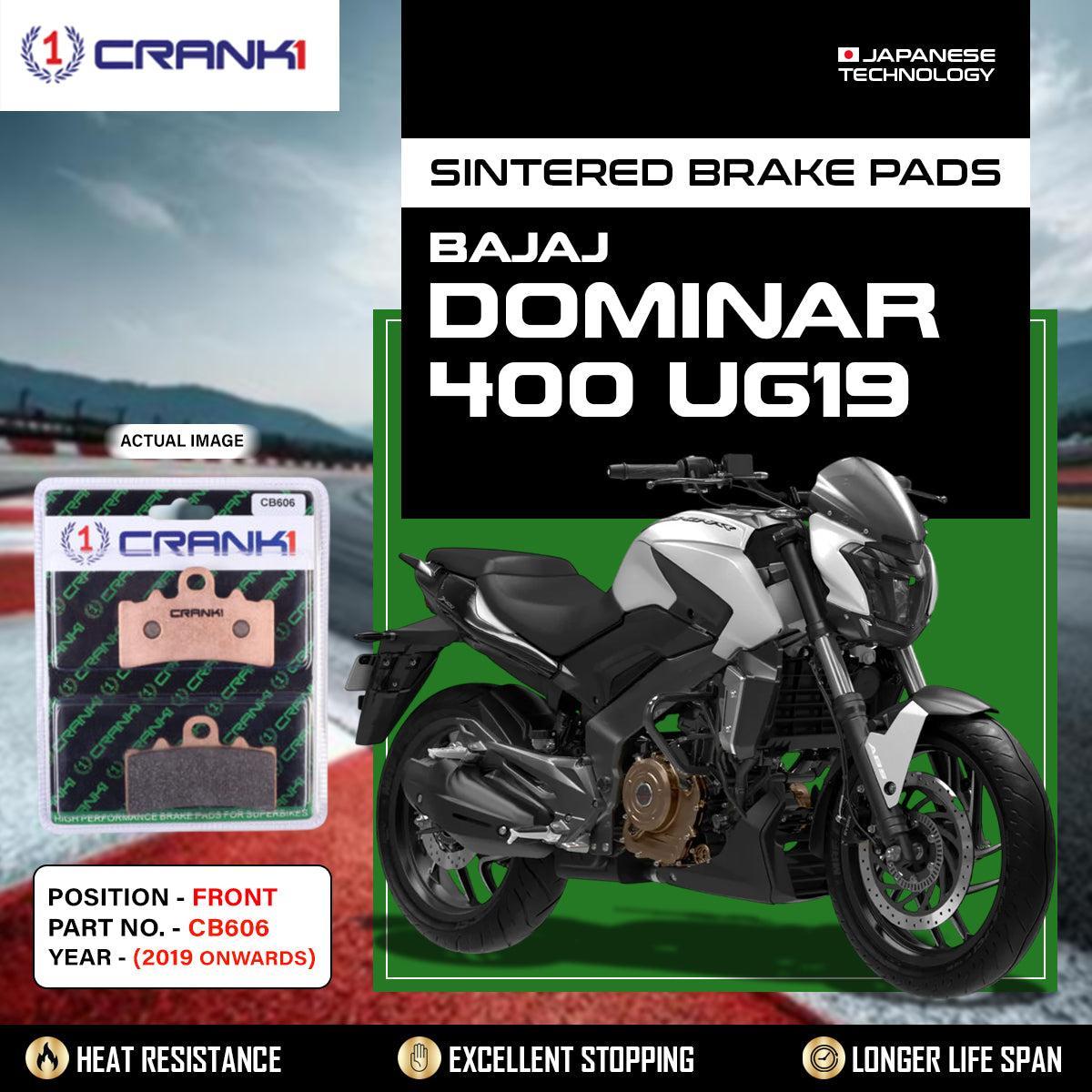 Sintered Brake Pads For Bajaj Dominar 400 UG19 (2019 Onwards) - Front - CB606 - 1 Set