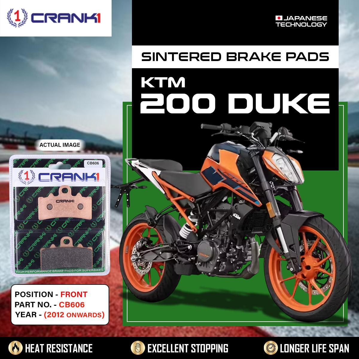 Sintered Brake Pads For KTM 200 Duke (2012 Onwards) - Front - CB606 - 1 Set