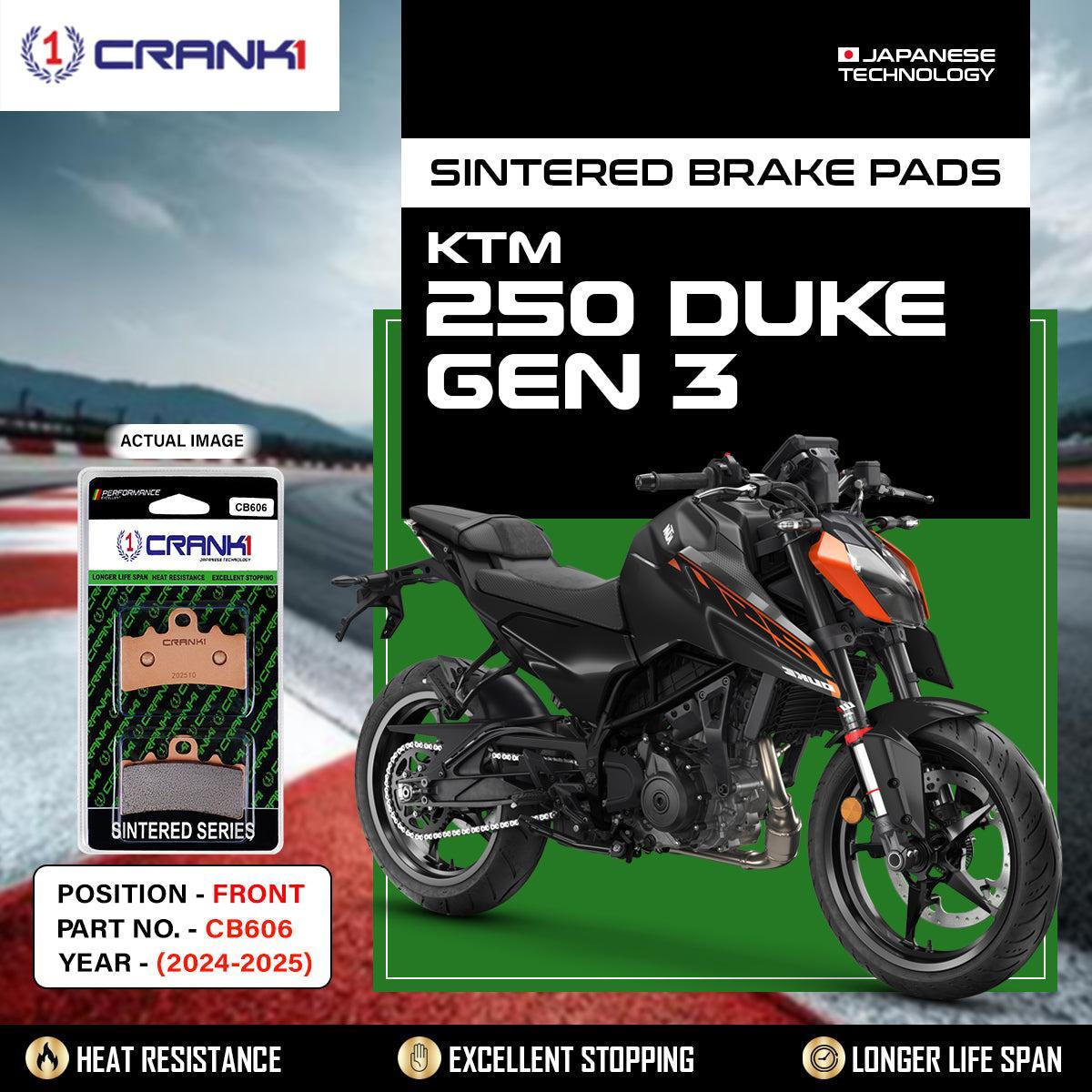 Sintered Brake Pads For KTM 250 Duke GEN3 (2024-2025) - Front - CB606 - 1 Set
