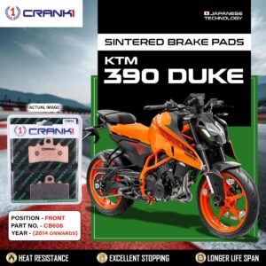 Sintered Brake Pads For KTM 390 Duke (2014 Onwards) - Front - CB606 - 1 Set