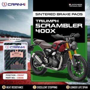 Sintered Brake Pads For Triumph Scrambler 400X - Front - CB606 - 1 Set