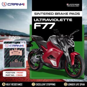 Sintered Brake Pads For Ultraviolette F77 - Front - CB606 - 1 Set