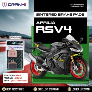 Sintered Brake Pads For Aprilia RSV4 (2021 Onwards) - Rear - CB662 - 1 Set