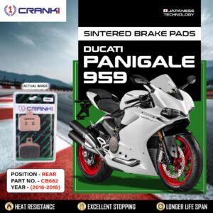 Sintered Brake Pads For Ducati Panigale 959 (2016-2018) - Rear - CB662 - 1 Set