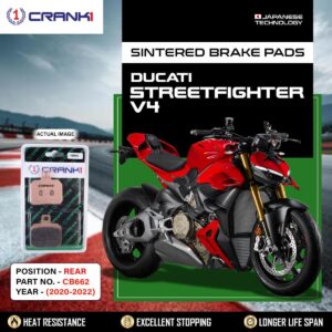 Sintered Brake Pads For Ducati Streetfighter V4 (2020-2022) - Rear - CB662 - 1 Set
