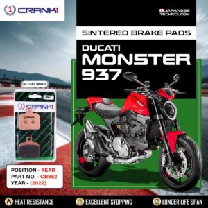 Sintered Brake Pads For Ducati Monster 937 (2022) - Rear - CB662 - 1 Set