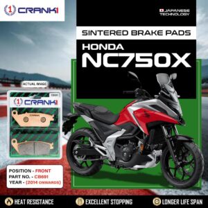 Sintered Brake Pads For Honda NC750X (2014 Onwards) - Front - CB691 - 1 Set