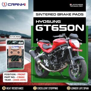 Sintered Brake Pads For Hyosung GT650N (2009-2015)- Front - CB692 - 2 Sets