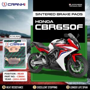 Sintered Brake Pads For Honda CBR650Fξ(2014-2018) - Rear - CB694 - 1 Set