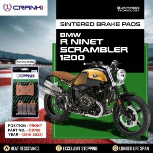 Sintered Brake Pads For BMW R nineT Scrambler 1200 (2016-2023) - Front - CB706 - 2 Sets