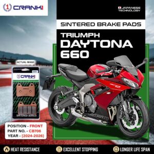 Sintered Brake Pads For Triumph Daytona 660 (2024-2026) - Front - CB706 - 2 Sets