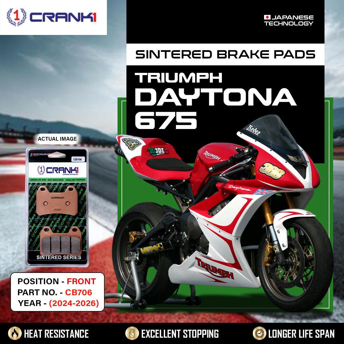 Sintered Brake Pads For Triumph Daytona 675 (2024-2026) - Front - CB706 - 2 Sets