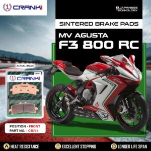 Sintered Brake Pads For MV Agusta F3 800 RC - Front - CB744 - 2 Sets