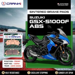 Sintered Brake Pads For Suzuki GSX-S1000F ABS (2015-2020) - Front - CB744 - 2 Sets