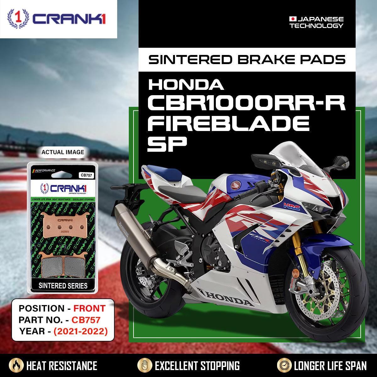 Sintered Brake Pads For Honda CBR1000RR-R Fireblade SP (2021-2022) - Front - CB757 - 1 Set